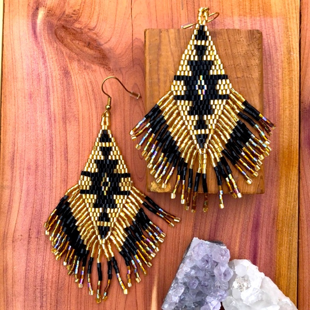 BEY Southwestern Tassel Statement Earrings!